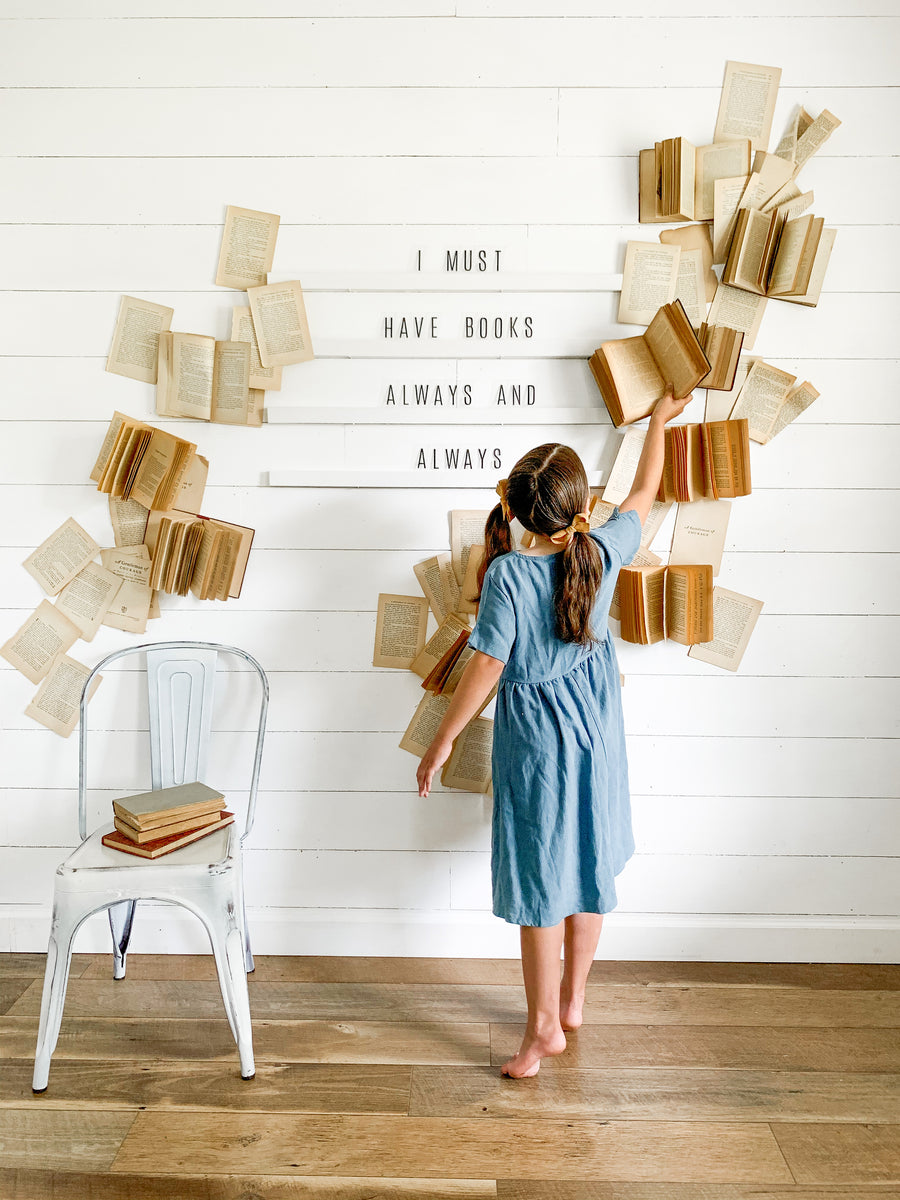 Using Old Book for Wall Decor 