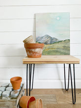 Load image into Gallery viewer, Daytime Mountain And Moon - Watercolor Landscape