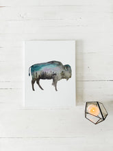 Load image into Gallery viewer, Double Exposure Bison / Buffalo
