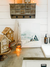 Load image into Gallery viewer, A-Frame Cabin Winter Wonderland - Watercolor Landscape