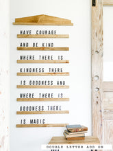 Load image into Gallery viewer, 24" Extra Large Stained Letter Board Set - With Arch