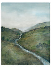 Load image into Gallery viewer, Green River Hills - Watercolor Landscape