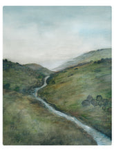 Load image into Gallery viewer, Green River Hills -  Watercolor Landscape
