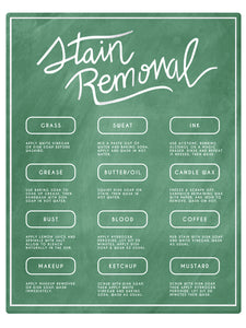 Stain Removal Laundry Care Guide
