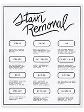 Load image into Gallery viewer, Stain Removal Laundry Care Guide

